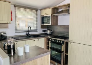 Clean and convenient kitchen area