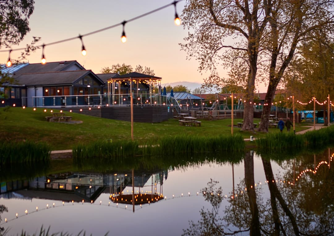 A view of The Lakes Rookley holiday park.