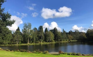 A bright sunny day at our Scottish holiday park, Moffat Manor. image
