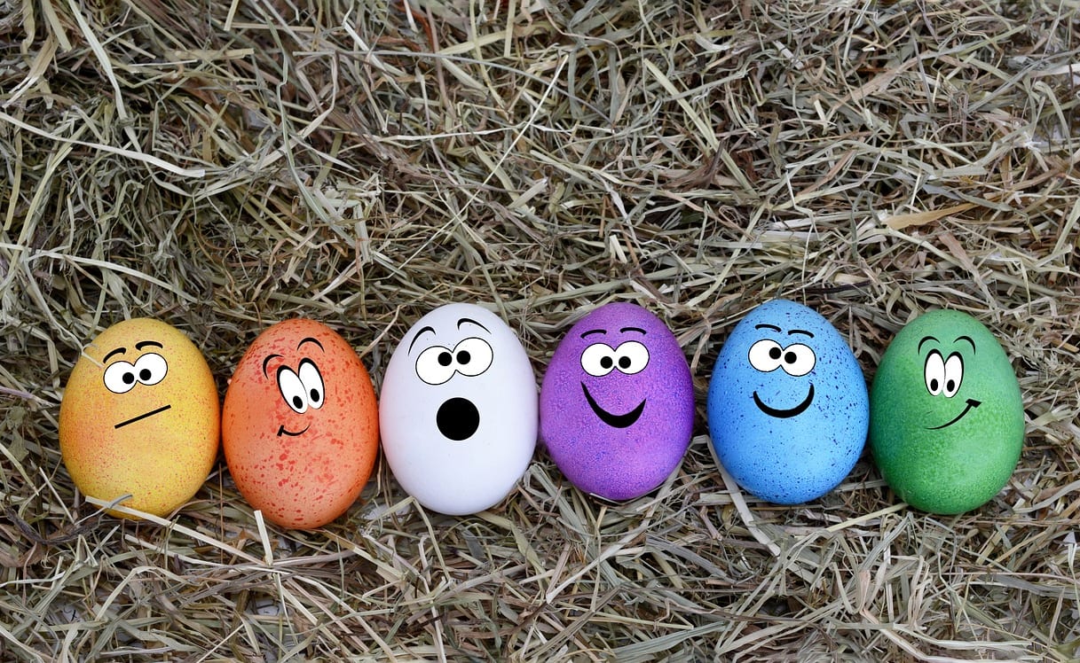Painting Easter eggs Ukrainian tradition image