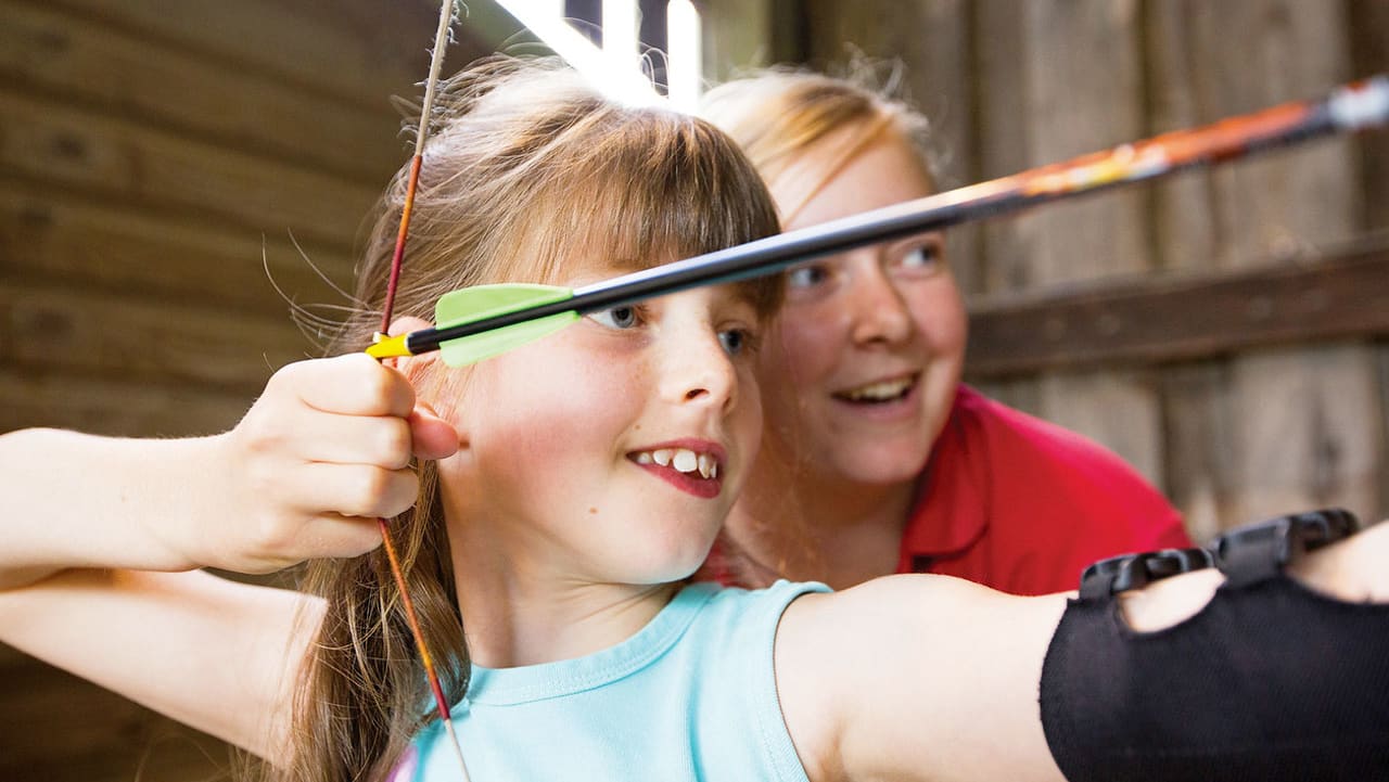 An image of our awesome on-site activity, Target Archery.