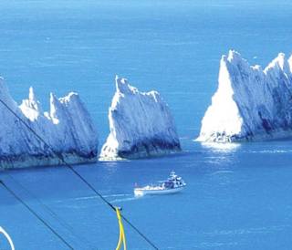 An image of The Needles Park, Isle of Wight.