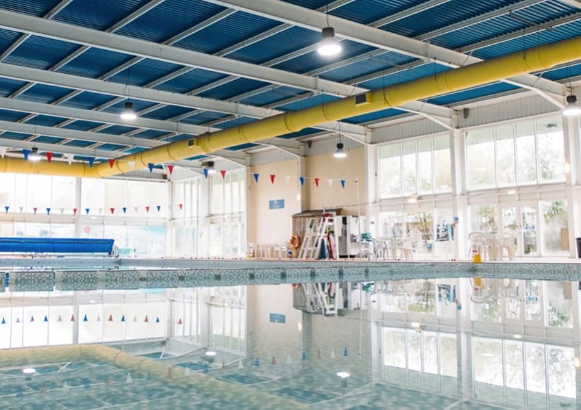 Interior of our Newquay Bay swimming pool.