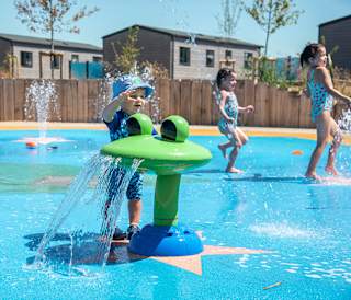Splash pad at Mill Rythe Holiday Park.