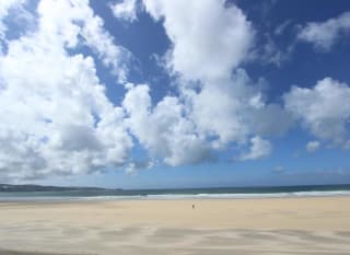 A bright and sunny day at one the beaches near our St Ives static caravan park. image