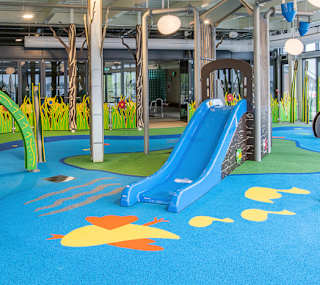 The indoor splash pad at our stunning resort, Tattershall Lakes. Ultimate family fun! image