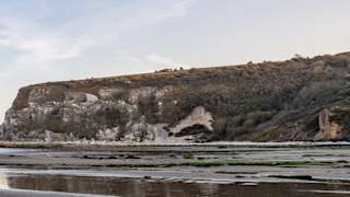 Dawn breaking over the beach at Whitecliff Bay. One of our stunning locations in the Isle Of Wight
