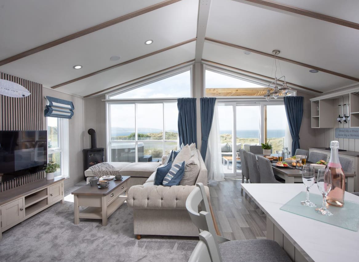 The living area of our exclusive accommodation at St Ives Bay, The Thalassa. The perfect way to stay. image