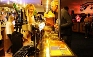 A shot from the bar in the Dynamite Bar at St Ives Bay holiday park. image
