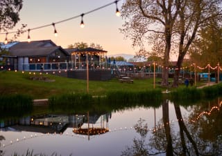 A view of The Lakes Rookley holiday park.