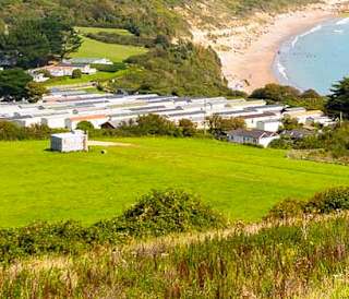 The views over our stunning park, Whitecliff Bay, Isle of Wight on a sunny day.