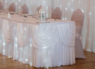 Table during wedding at Beachcomber Entertainment Centre. image