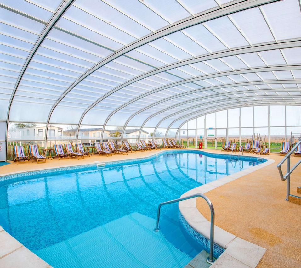 The indoor swimming pool at our Essex holiday park, Mersea Island. image