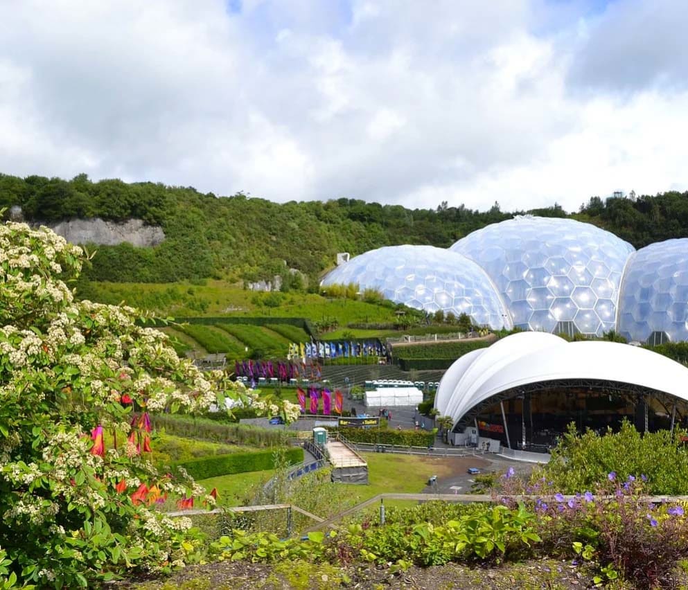 The local and well known Eden Project in Cornwall, a perfect place to visit on your Cornwall trip.
