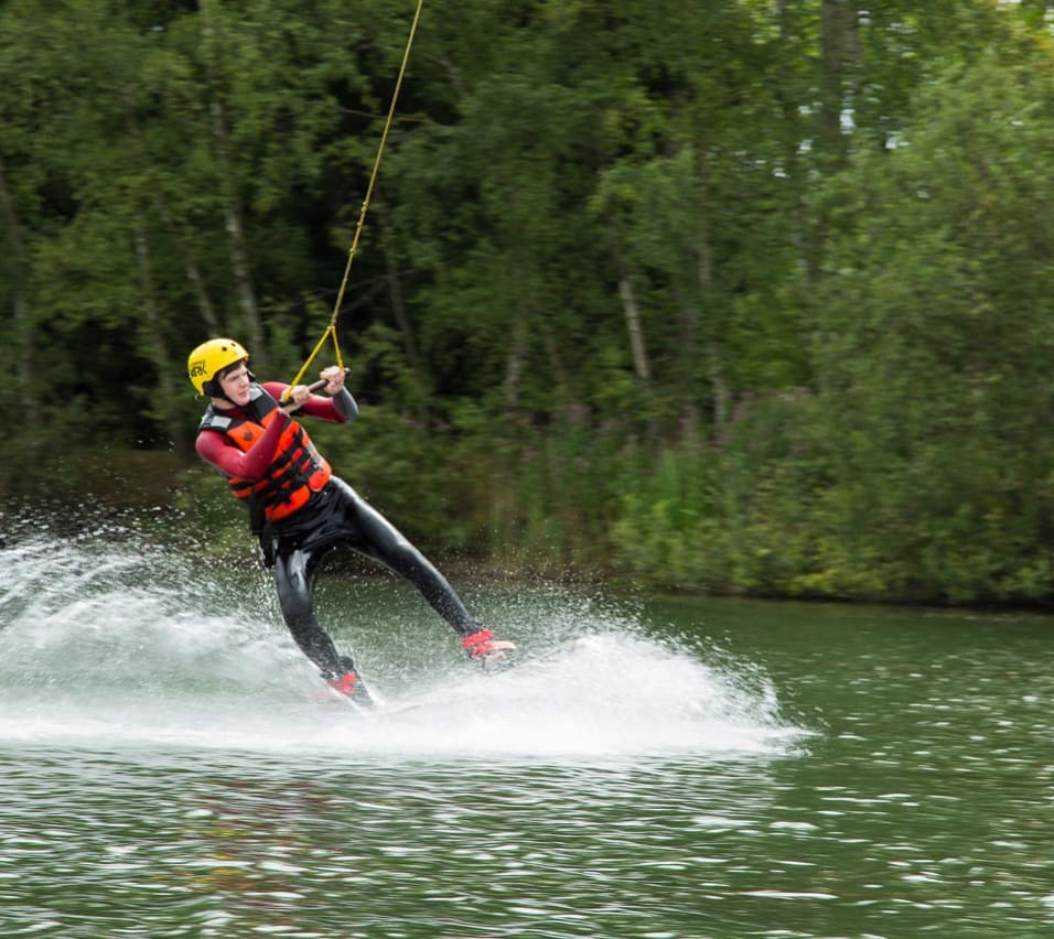 An adult may enjoying some watersports at our Lincolnshire park, Tattershall Lakes. image