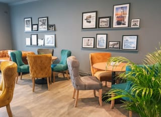 The interior of the Lakeside Bar & Eatery at The Lakes Rookley in the Isle of Wight. image
