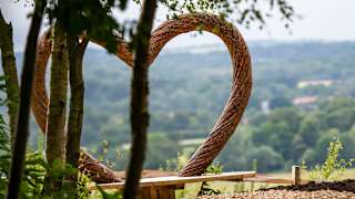 Stunning views of the heart and beyond from Good Friday Hill at our Sandy Balls Resort in The New Forest.