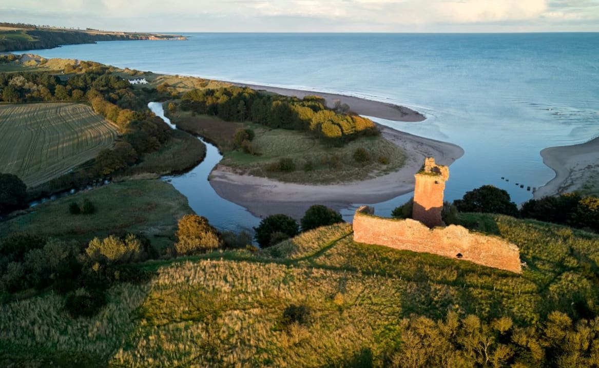 12. Red Castle and Lunan Bay Circular image
