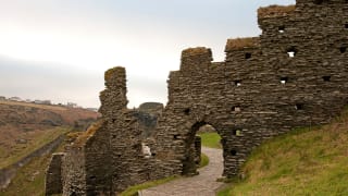 An image of Tintagel Castle, Cornwall.