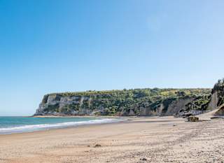 Secluded sandy beach image