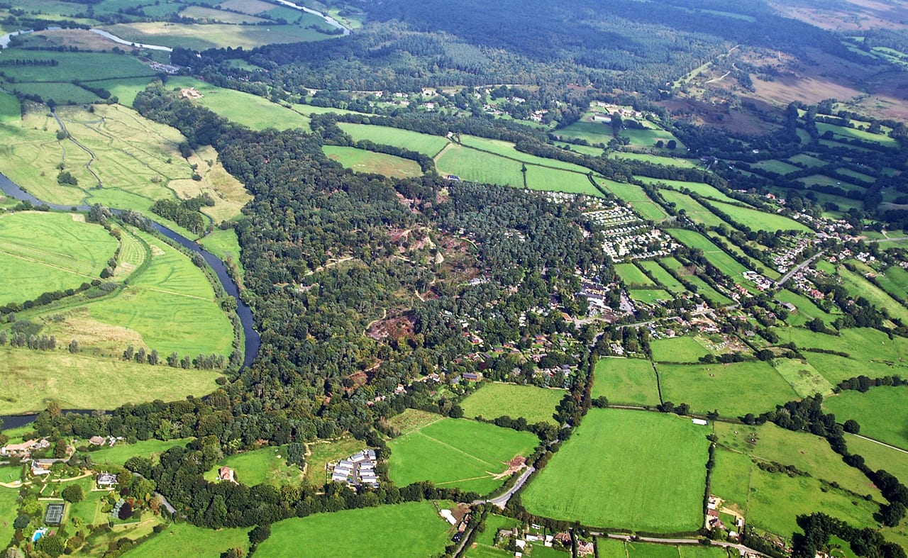 Drone image of The New Forest. image