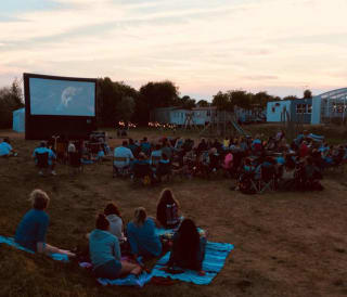 Outdoor cinema at Mersea Island