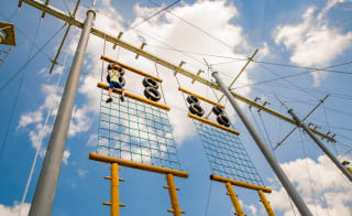 High ropes and zip wire adventure image