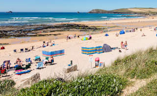 A sunny day at the beach. image