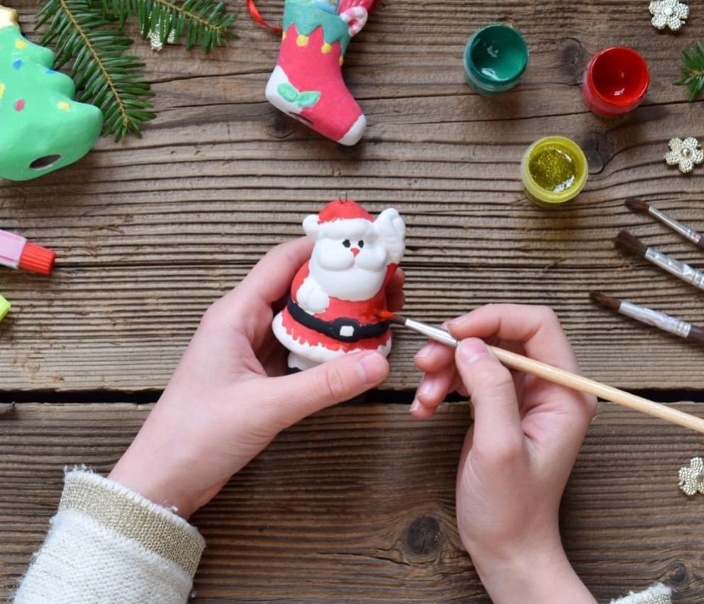 Christmas Pottery Painting