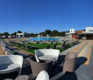 The Lakeside Lido at our leafy lakeside paradise, Tattershall Lakes.