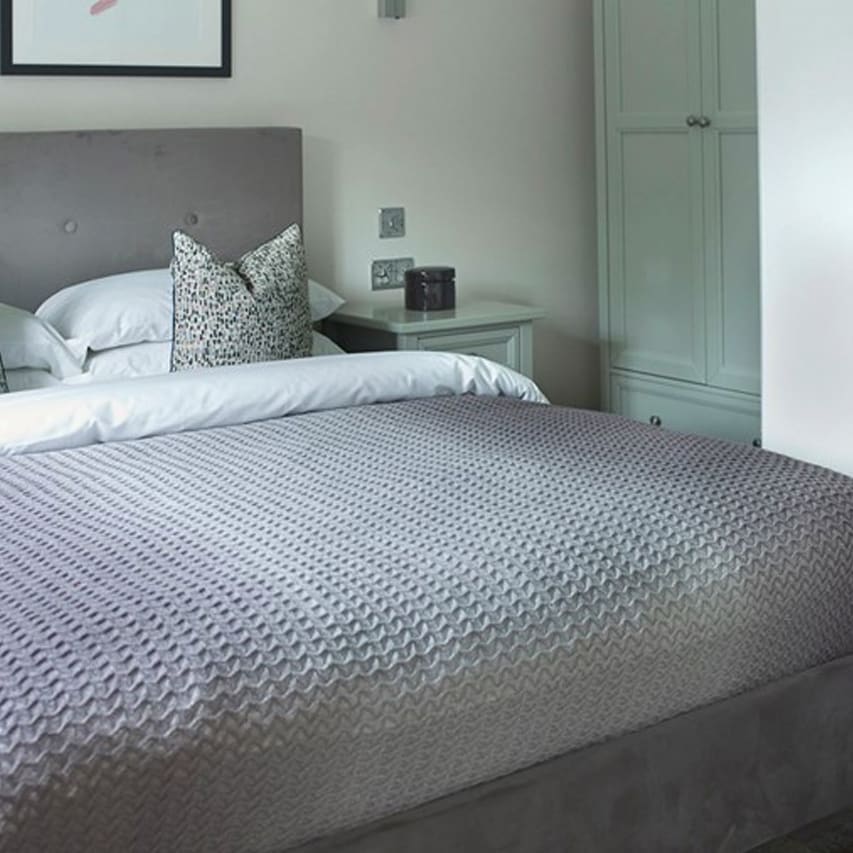 Comfortable double bed with pillows & linen included