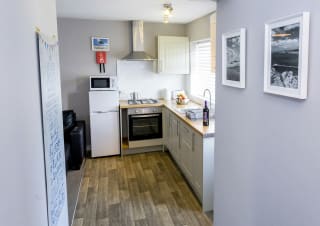 Clean and convenient kitchen area