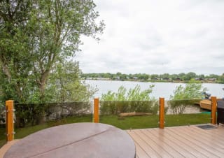 Enjoy calming views of the lake
