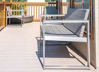The decking area of our Exclusive Rooftop Lodge. Book your holiday now! image