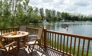 One of our lake holiday homes with watersports. image