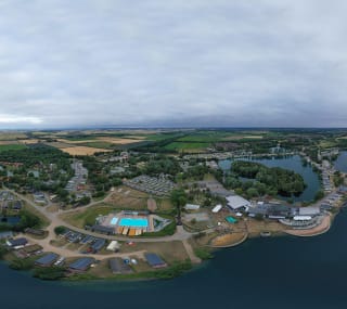 An aerial image of our lakeside paradise, Tattershall Lakes. image
