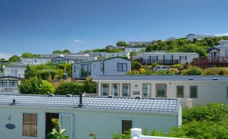 A view of caravans at our stunning holiday park in the Jurassic Coast, Swanage Bay View. image