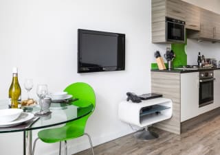 Clean and convenient lounge area
