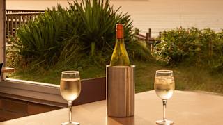 Views of the sea from our restaurant at St Ives Bay Holiday Park.