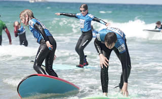 Blue surf school image