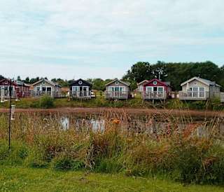 Autumn months over our Bay Filey lake near our accommodation.