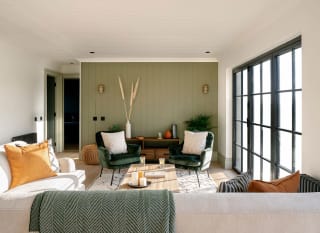 Interior of barn living area at Retallack Resort and Spa. image