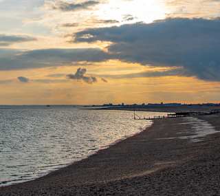 Our local Hayling Island Beach, near our Mill Rythe Holiday Park, Hampshire. image