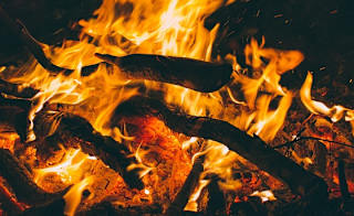 Learn how to make a camping fire image