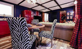 The dining area of one of our exclusive accommodations, The Rockstar. Book your holiday now! image