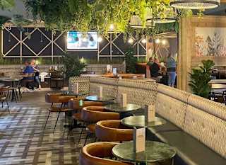 Interior of our Green Room entertainment venue at Mill Rythe Holiday Park, Hampshire. image