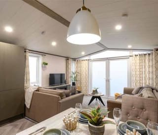 The lounge and dining area of one of our stunning homes at Glendevon.