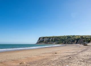 Secluded sandy beach image