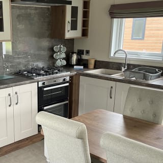 Clean and convenient kitchen area