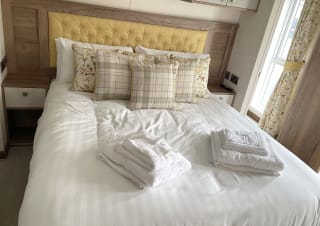Beds with 10.5 tog duvets and comfy pillows